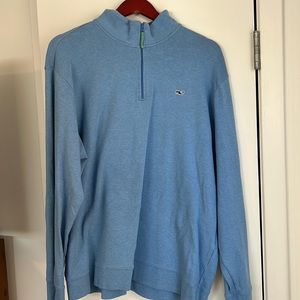 Vineyard Vines Half-Zip Men’s Sweater in Blue. Good used condition XXL.